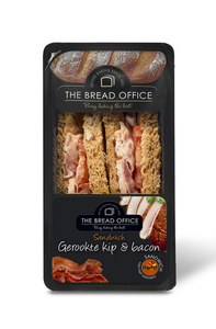 The Bread Office sandwich van het seizoen herfst gerookte kip & bacon meergranen 137 gr lang houdbaar
