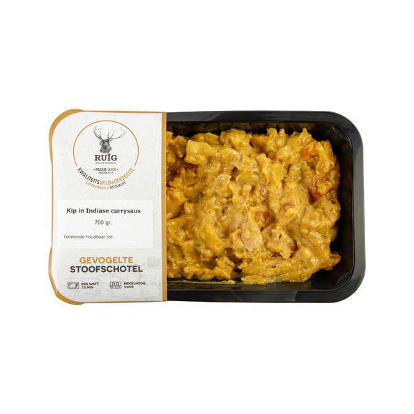 Ruig kip in indiase currysaus 700 gr