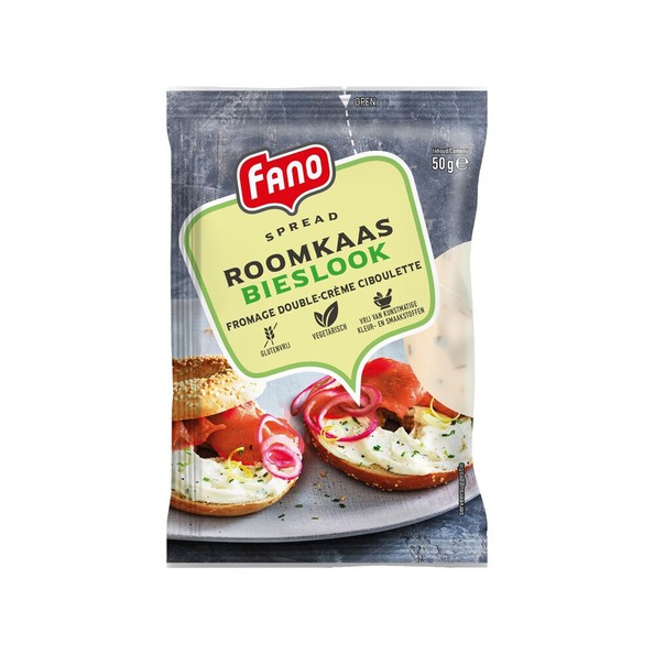 Fano roomkaas bieslook zakje 50 gr