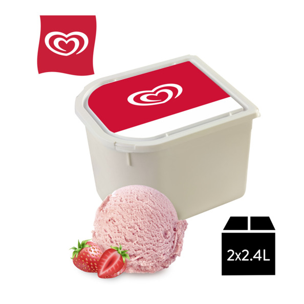 Ola schepijs aardbei bak 2.4 liter