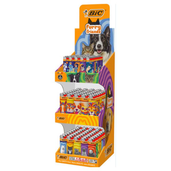 Bic J25 J26 3-level display furry friends
