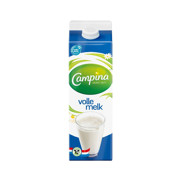 Campina pak verse volle melk 1 ltr