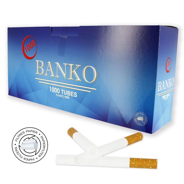Banko hulzen met papieren filter 1000 stuks