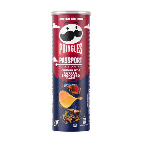 Pringles canadian style sweet & smokey bbq 165 gr