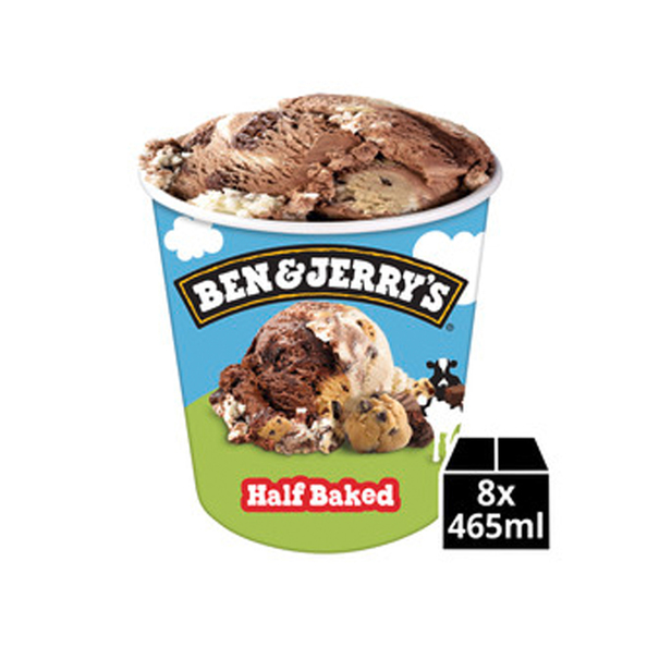 Ben & Jerry's Pint half baked 8 x 465 ml