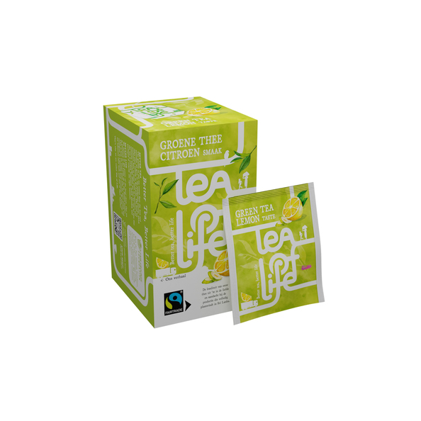 Tea of life fairtrade green tea lemon 1.5 gram