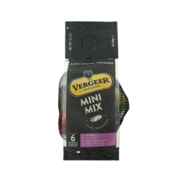 Vergeer portiekaas mini mix netje 6 stuks