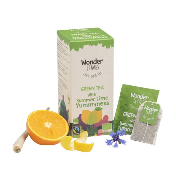 Wonder Leaves bio FT green tea lime 1.8 gr - 1