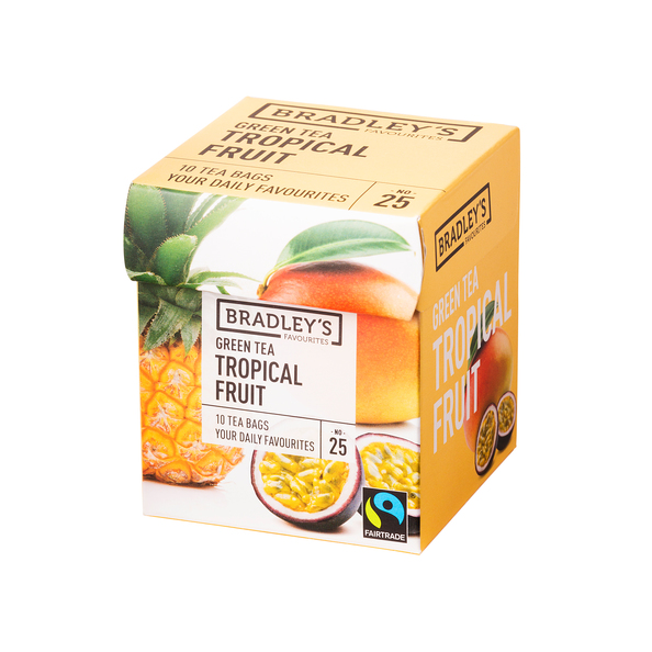 Bradley's favourites green tea tropcial fruit 10x1.75 gram No. 25