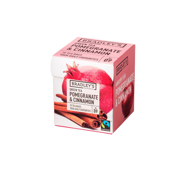 Bradley's favourites green tea pomegranate cinnamon 10x1.75 gram No. 09