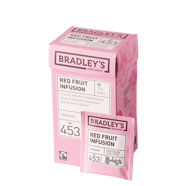 Bradley's organic red fruit infusion 25 x 1.5 gr