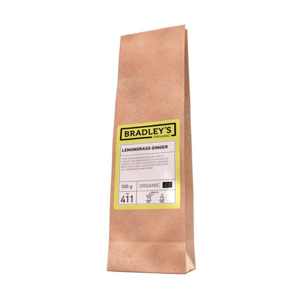 Bradley's organic lemongrass ginger thee 100 gr