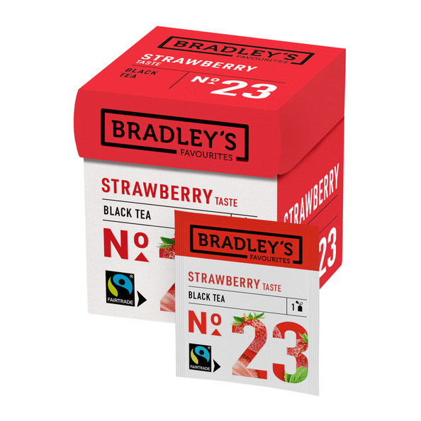 Bradley's favourites black tea strawberry 12x2 gram No. 23