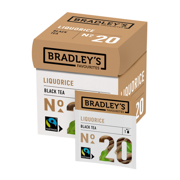 Bradley's favourites black tea liquorice 12x1.5 gram No. 20
