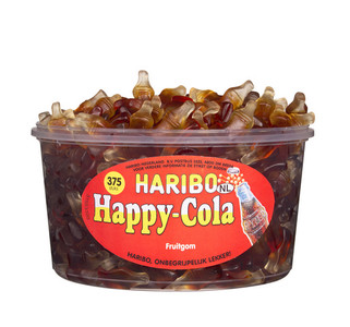 Haribo wijngum cola flesjes 1st (4001686315538)