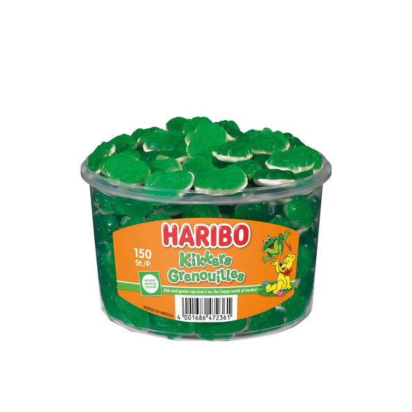 Haribo kikkers 150 stuks