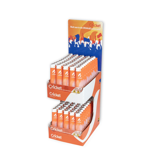 Cricket oranje display a100