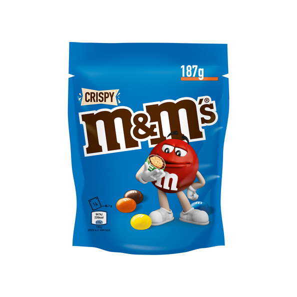 M&M's crispy zak 187 gr