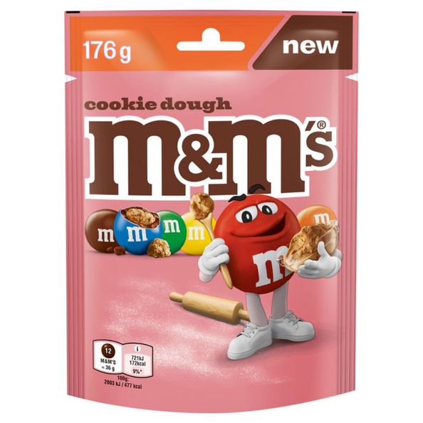 M&M's cookie dough zak 176 gr