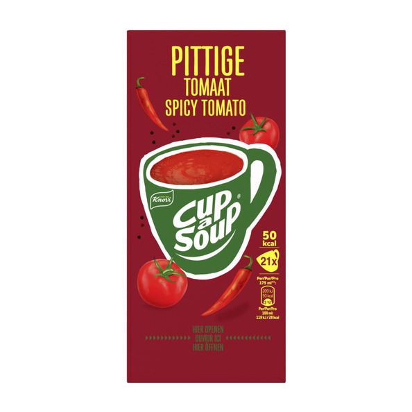 Knorr Cup-a-Soup Pittige Tomaat 21 x 175 ml