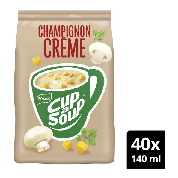 Knorr Cup-a-Soup vending Champignon Creme 40 x 140 ml x 4