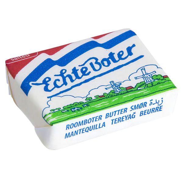 Echte boter roomboter ongezouten 82% vet paperwraps 10 gr