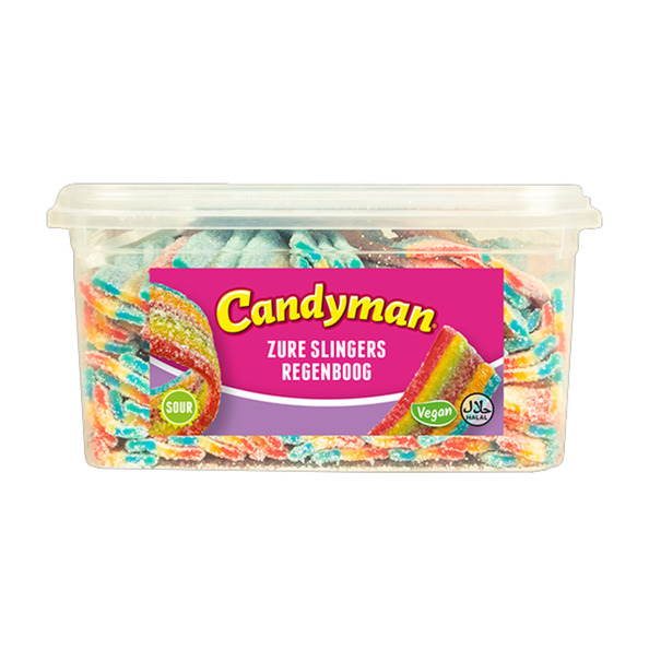 Candyman zure slingers regenboog 1 kg