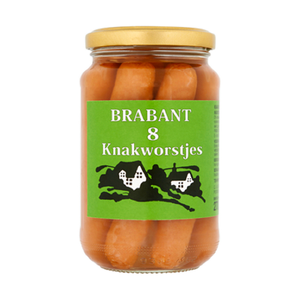 Brabant knakworstjes pot 8 stuks 180 gr