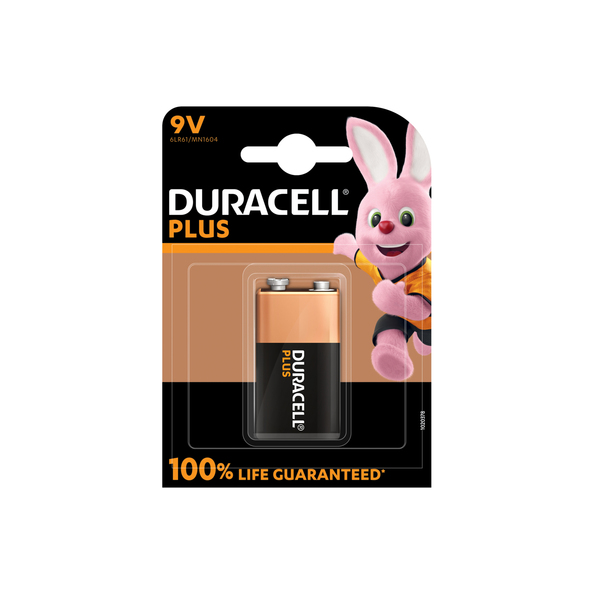 Duracell plus 100% 9V 10x1 (6LR61)