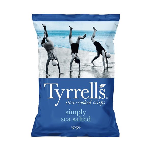 Tyrrells zeezout chips 150 gr