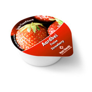 Van oordt jam aardbei cups 15 gr