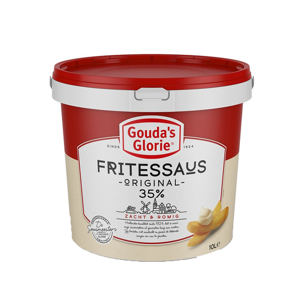 Gouda's glorie fritessaus rood 35% 10ltr.