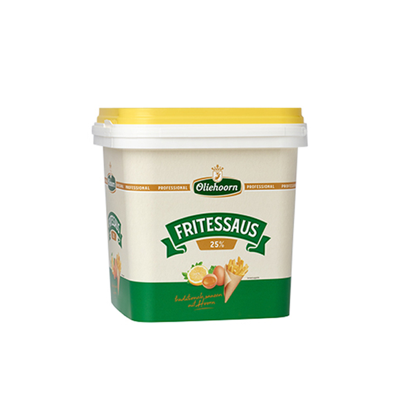 Oliehoorn fritessaus 25% 2.5 ltr