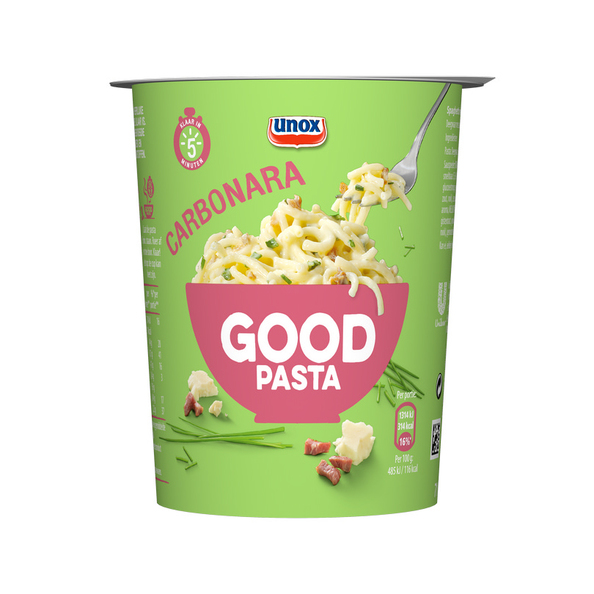 Unox good pasta spaghetti carbonara cup 71 gr