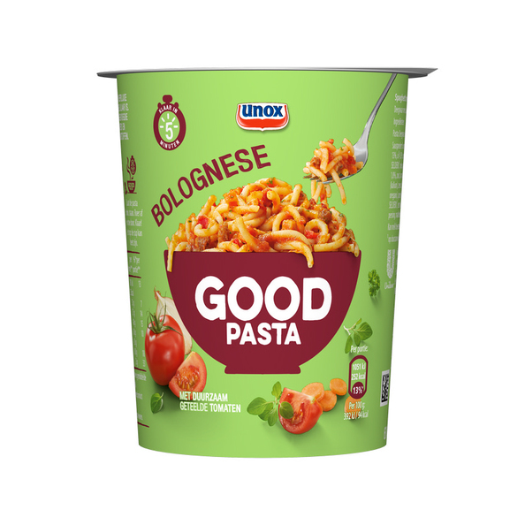 Unox good pasta spaghetti bolognaise cup 68 gr