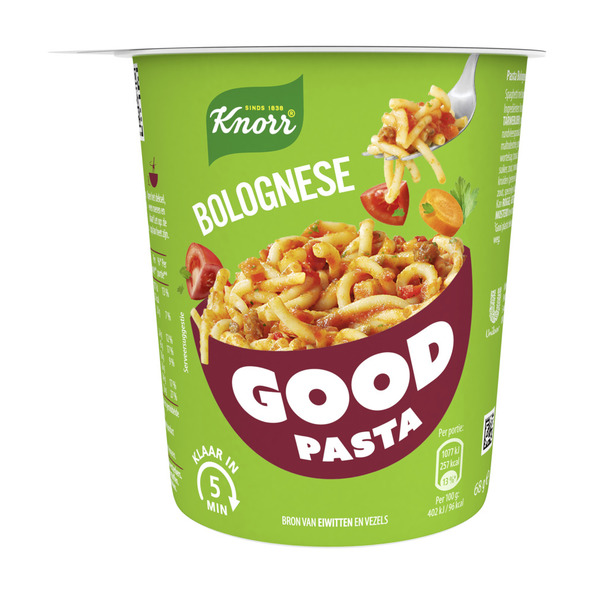 Knorr good pasta spagh bolognaise cup 68 gr