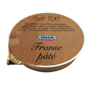 Unox Franse Paté cupjes 40 x 15 gram