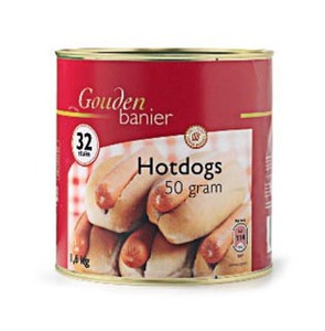 Gouden banier hotdogs 50 gr