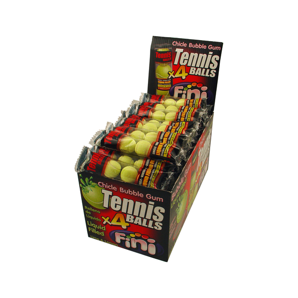 Tennisball bubble gum 4-pack