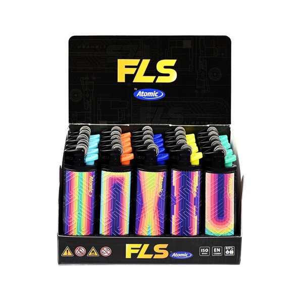 Atomic fls flint lighter rainbow colors