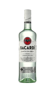 Bacardi rum carta blanca 37.5% 1 liter