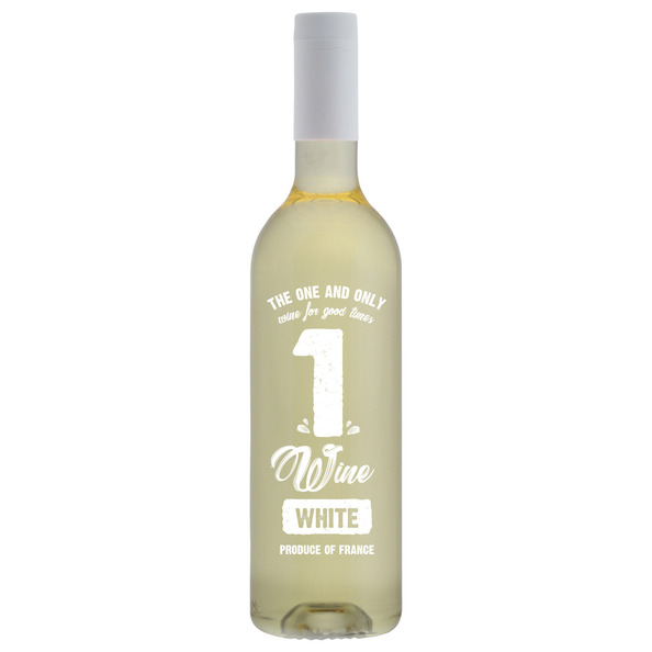 1Wine blanc 0.75 liter pet fles