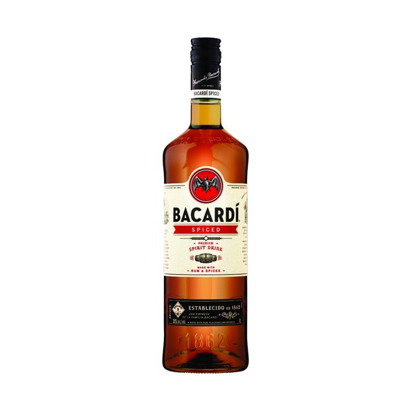 Bacardi spiced 35% 1 liter  voorheen Oakheart