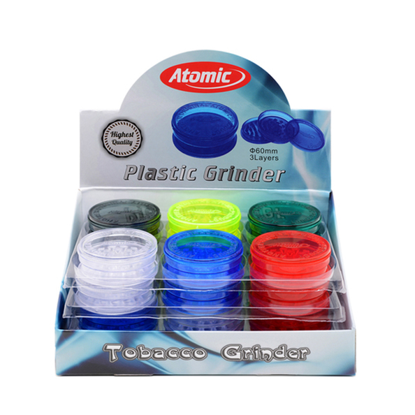 Atomic plastic grinder 3 parts 60 mm