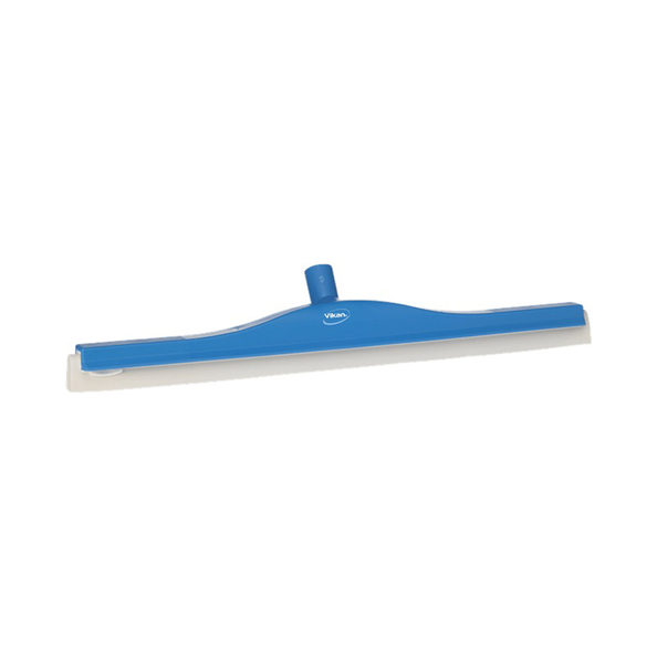 Vikan vloertrekker flexibel wit rubber blauw 60cm