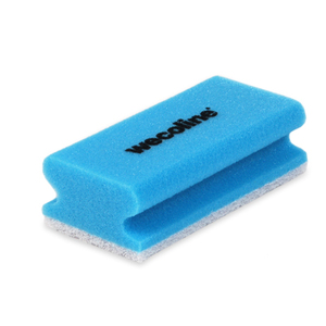 Weco schuurspons met grip blauw/wit 142x70x45 mm 10 stuks