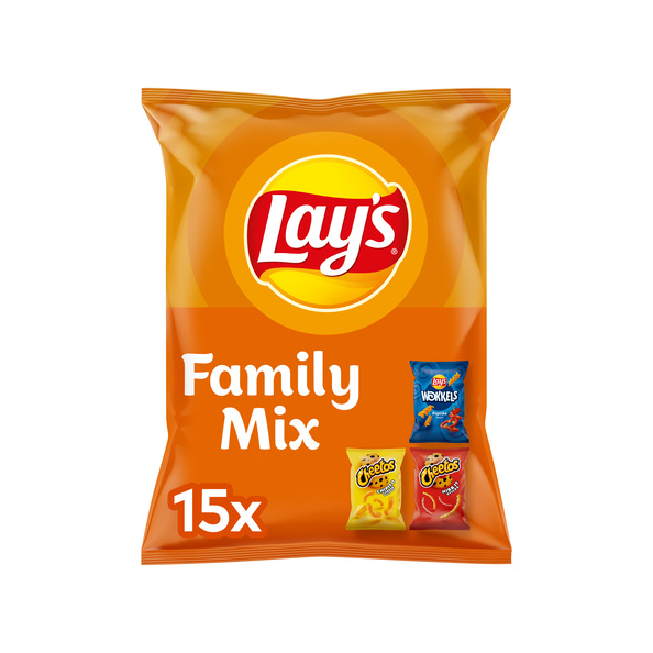Lays family mix 315 gr ( cheetos. nibb-it. wokkels )