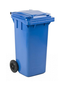 Mini container blauw 120 liter