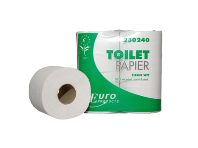 Toiletpapier 2lgs recycled wit 40x400vel *** o/s