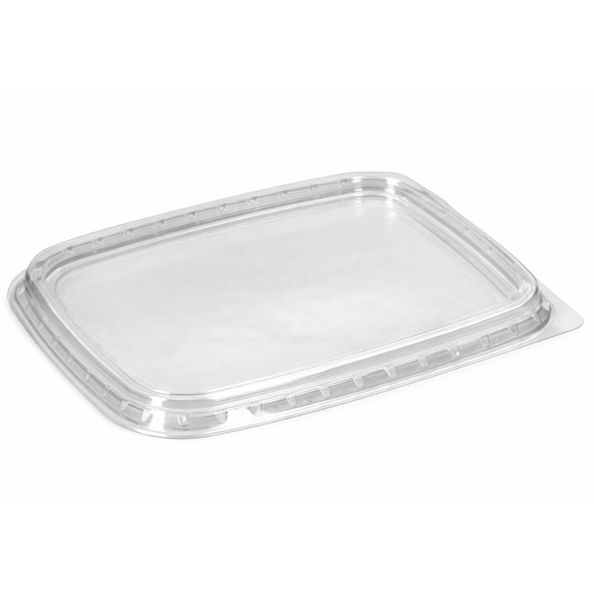 Deksel saladebak rechthoek aPET transparant 10.8 x 8.2 cm